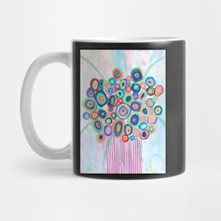 Bright Colourful Expressive abstract Florals Mug